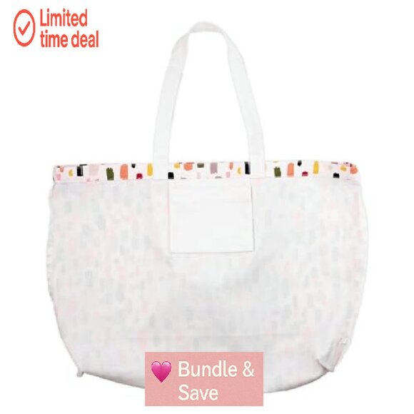 Large Canvas Tote Bag with Pocket, Heavy-Duty Work & Beach Bag - Picture 3 of 7